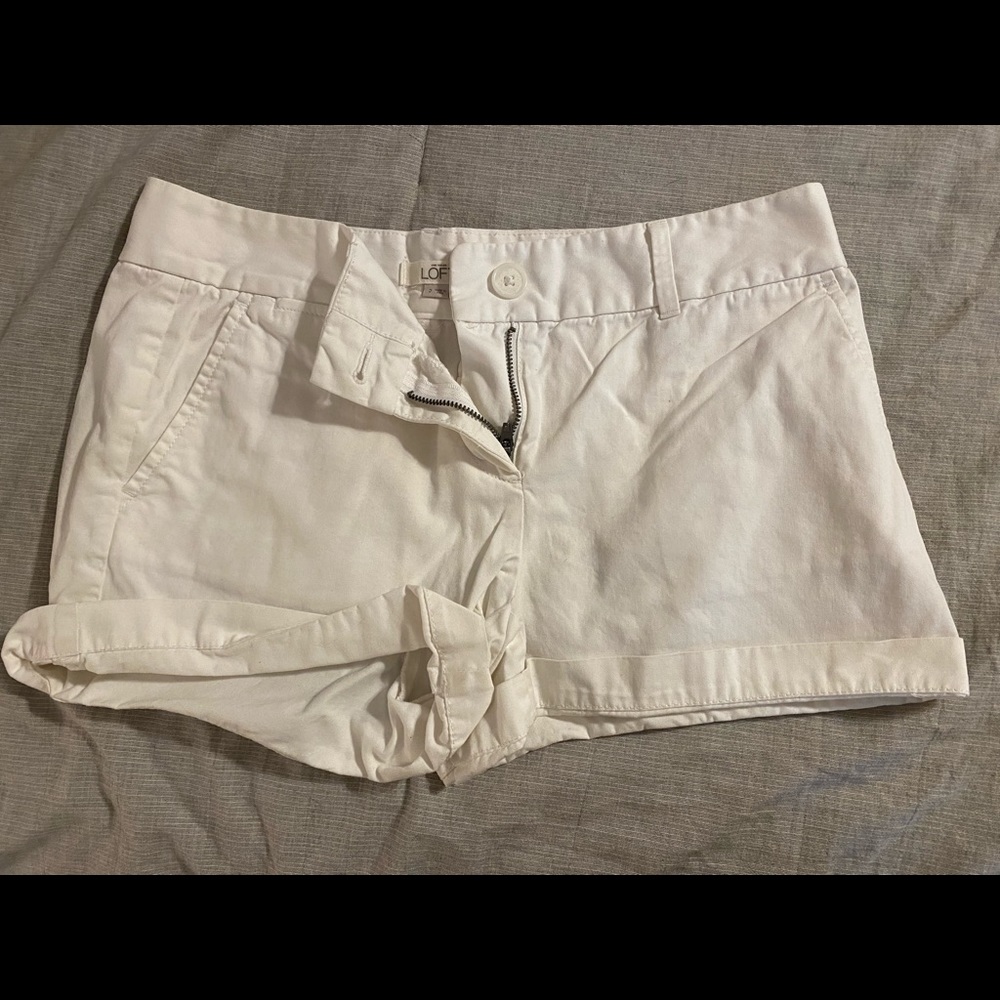 Ann Taylor Loft White Shorts
